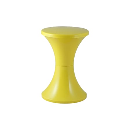 Tabouret Tam Tam Pop plastique jaune / Réédition 1968 - Stamp Edition