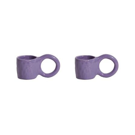 Set de 2 tasses à espresso Donut Small céramique / Ø  6 x H 5,5 cm - Petite Friture