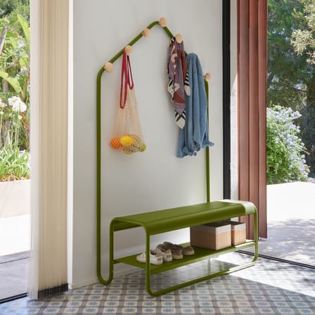 Vestiaire Funambule métal noir / L 113 x P 47,5 x H 180 cm - Banc & portemanteau - Fermob