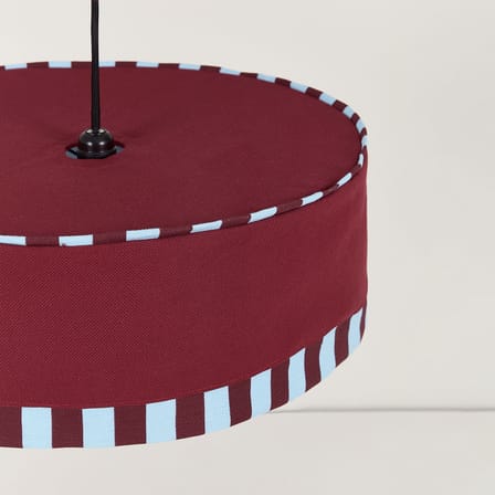 Abat-jour Paul tissu rouge / Ø 50 x H 18 cm - NOBODINOZ