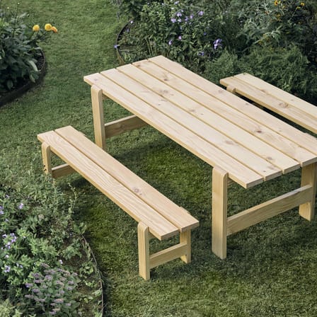 Banc Weekday bois naturel / L 190 cm - Hay
