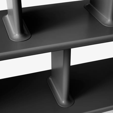 Étagère Archivo JH44 by Jaime Hayon bois gris / L 140 x H 92 cm - &tradition