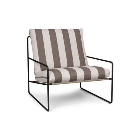 Fauteuil rembourré Desert tissu marron - Ferm Living