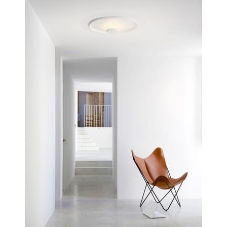 Plafonnier Top LED métal blanc / Ø 60 cm - Aluminium - Vibia