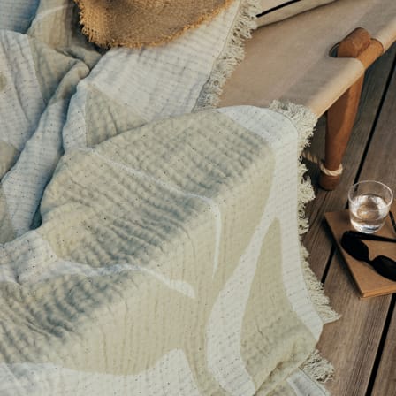 Plaid Herbert vert / 130 x 180 cm - BROSTE COPENHAGEN
