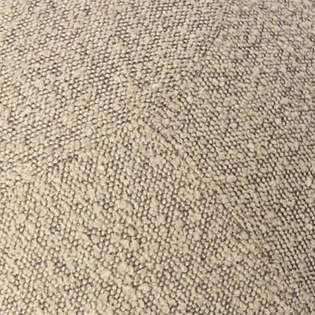 Pouf Bouclette XL beige / Ergonomique - Ø 65 cm / Laine bouclette - BLOON PARIS