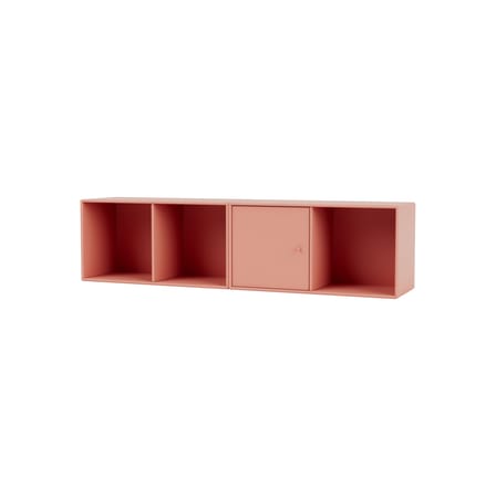 Rangement mural Line bois rose / L 139.2 x P 30 cm H 35.4 cm - MONTANA