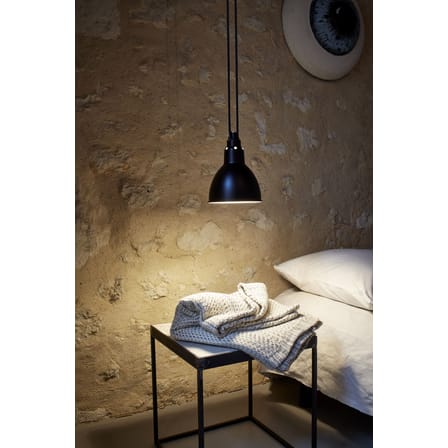 Suspension Acrobate N°324 métal noir / Lampe Gras - 2 abat-jours ronds - DCW éditions