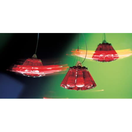 Suspension Campari Light verre rouge / Ø 23 cm - RAFFAELE CELENTANO, 2002 - Ingo Maurer