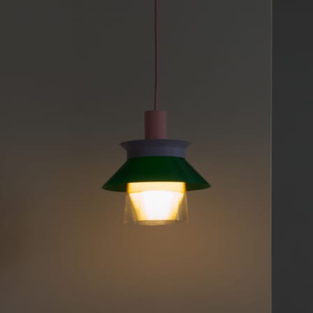 Suspension Romi / Ø 20  x H 22 cm - Plastique recyclé / Fabriqué en France - Warren & Laetitia