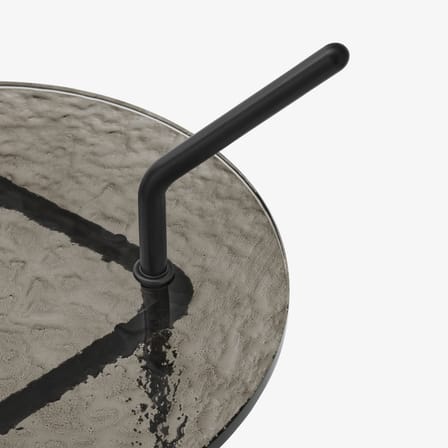 Table d'appoint Halten SH9 verre gris - &tradition