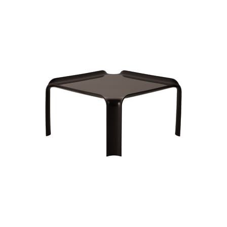 Table d'appoint T877 marron / Pierre Paulin, réédition 1968 - 50 x 50 cm - Gubi