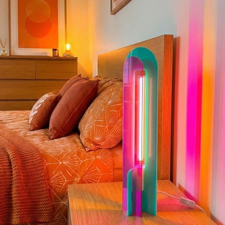 Andy Table lamp plastic material multicoloured / H 59.5 cm - Acrylic - ELEMENTS LIGHTING