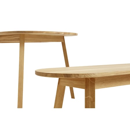 Table ovale Triangle bois beige / 250 x 85 cm - Hay
