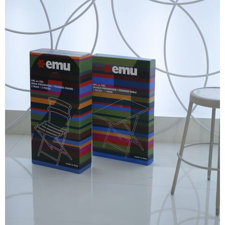 Table pliante Arc en ciel métal / 70 x 50 cm - Emu