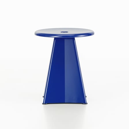 Tabouret Métallique métal bleu / Jean Prouvé, 1936 - Vitra