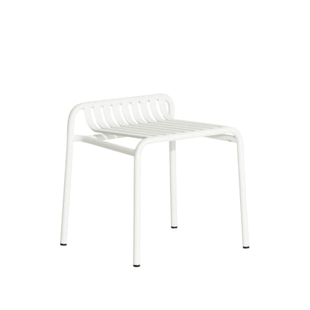 Tabouret Week-End métal blanc / Aluminium - Petite Friture