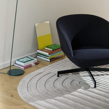Teppich Relevo textil weiß / 200 x 300 cm - Handgetuftet - Muuto