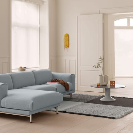 Teppich Verso textil grau / 258 x 258 cm - Muuto