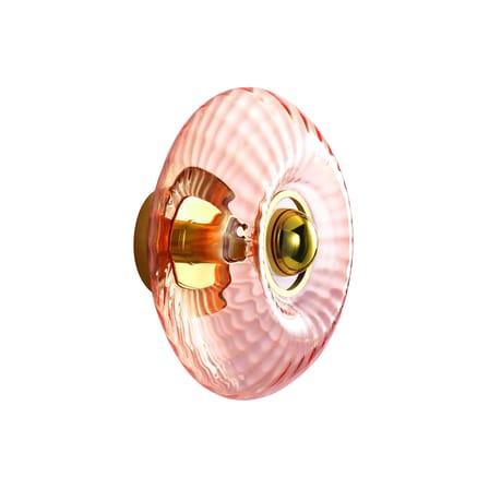 Applique Grace verre rose / Large - Ø 28 cm - ELEMENTS LIGHTING