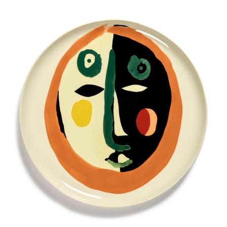 Assiette de présentation Feast céramique multicolore / Ø 35 x H 2 cm - Serax