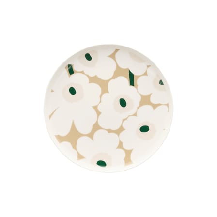 Assiette Unikko céramique beige / Ø 25 cm - Marimekko