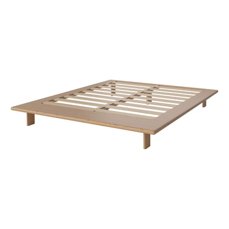 Cadre de lit Haven bois naturel / 186 x 230 cm - Pour matelas 160 x 200 (NON INCLUS) - Bolia