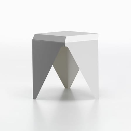 Prismatic 3 Coffee table metal grey / Isamu Noguchi, 1957 / 41 x 41 x H 37.5 cm - Vitra