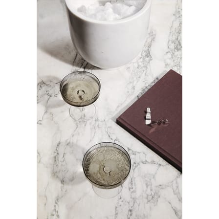 Set de 2 coupes à champagne Ripple / Verre strié - Ferm Living