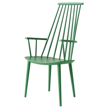 Fauteuil J110 bois vert / Réédition années 60 - Hay