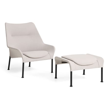 Fauteuil lounge O2 tissu beige - Hay