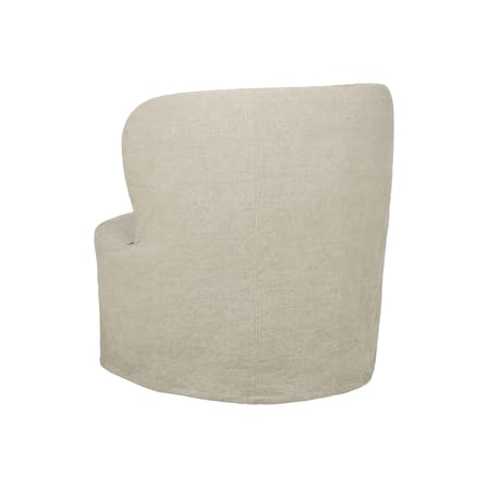 Fauteuil rembourré Stay / Housse amovible lin lavé - Gubi