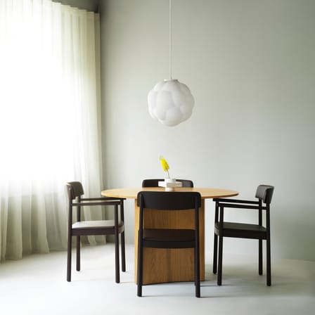 Fauteuil rembourré Timb cuir marron - Normann Copenhagen