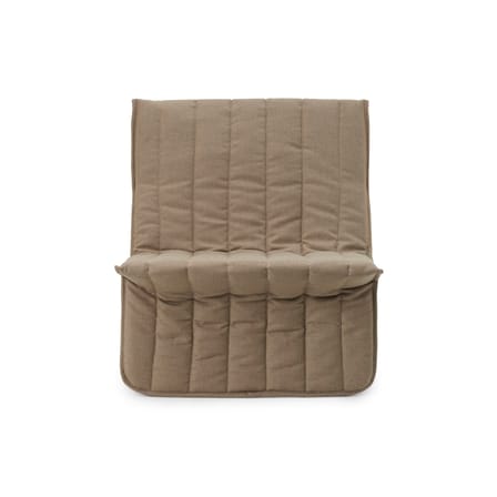 Gepolsterter Sessel Limit OUTDOOR textil braun / Neuauflage 1974 - Normann Copenhagen