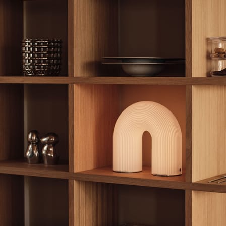 Korb Ceramic Small keramik silber / Ø 16 x H 14,5 cm – Handgefertigt - Ferm Living