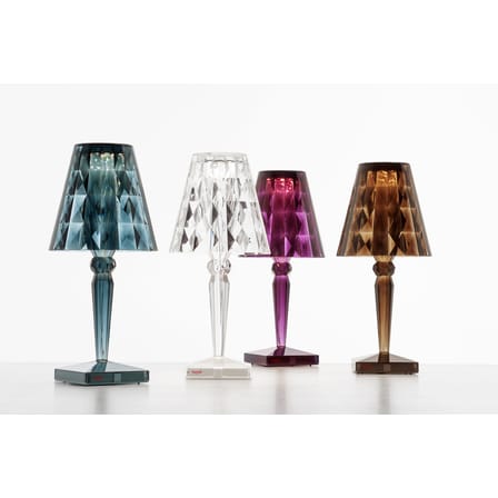 Lampe de table Big Battery LED plastique marron / H 37 cm - Sur secteur - Kartell