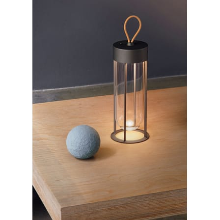 Lampe extérieur sans fil rechargeable In Vitro Unplugged LED métal verre vert / By Starck - Flos