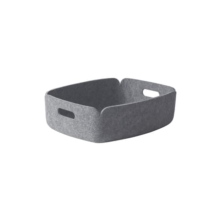 Panier Restore Tray tissu gris / 31 x 40 cm - Feutre recyclé - Muuto