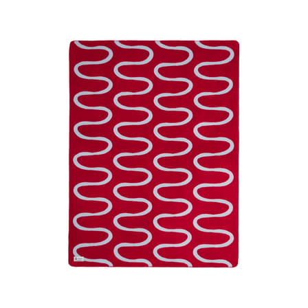 Plaid Swirl rouge / 150 x 200 cm - NOO.MA