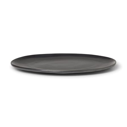 Flow Plate ceramic black / Ø 27 cm - Ferm Living
