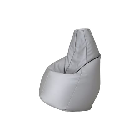 Pouf d'extérieur Sacco Outdoor Medium gris / 68 x 68 cm - Réédition 1968 - Zanotta