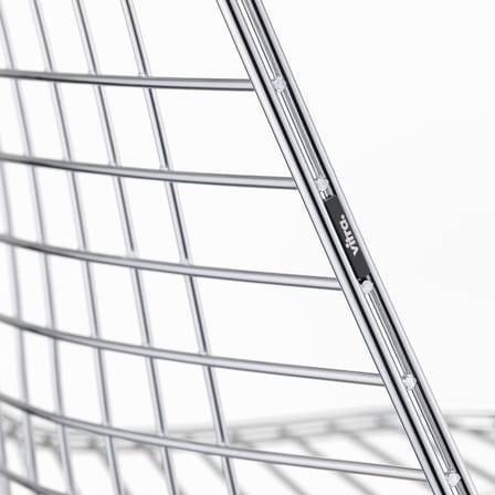 Stuhl Wire Chair DKR metall silber / By Charles & Ray Eames, 1951 - Vitra