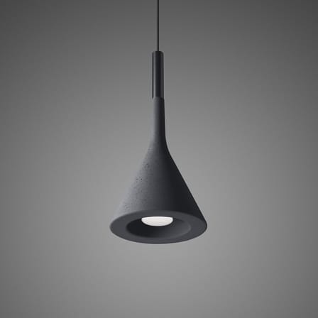 Suspension Aplomb / Ciment - Ø 17 cm x H 36 cm / Câble 3,5 mètres - Foscarini