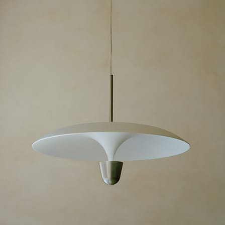 Suspension Kantarell LED métal blanc / Ø 55 cm - NEW WORKS