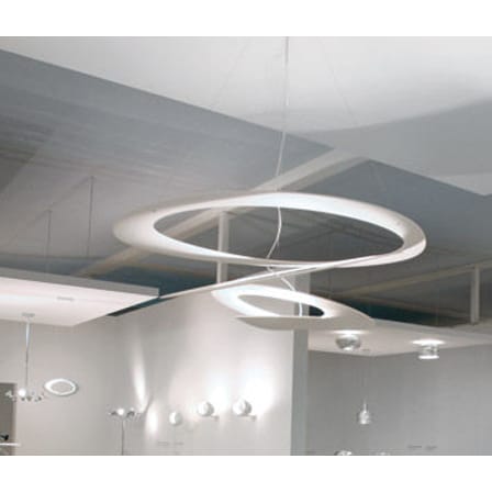 Suspension Pirce métal blanc / Ø 97 cm - Artemide