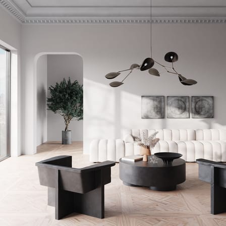 Suspension Stingray métal marron / Modulable - 152 x 121 cm - 101 COPENHAGEN