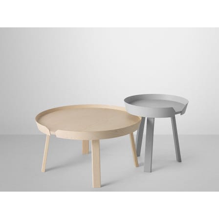 Table basse Around Small bois gris / Ø 45 x H 46 cm - Muuto