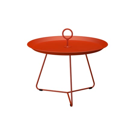 Table basse Eyelet Medium métal orange / Ø 57,5 x H 41 cm - Houe