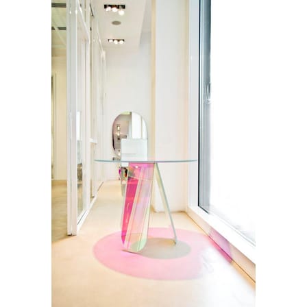 Table basse Shimmer verre multicolore / Ø 65 x H 50 cm - Patricia Urquiola, 2014 - Glas Italia