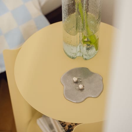 Table d'appoint Wa métal jaune / Ø 32 x H 50 cm - NOO.MA